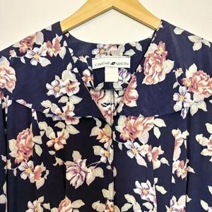 COTTAGECORE VINTAGE Floral Button Front Maxi Dress